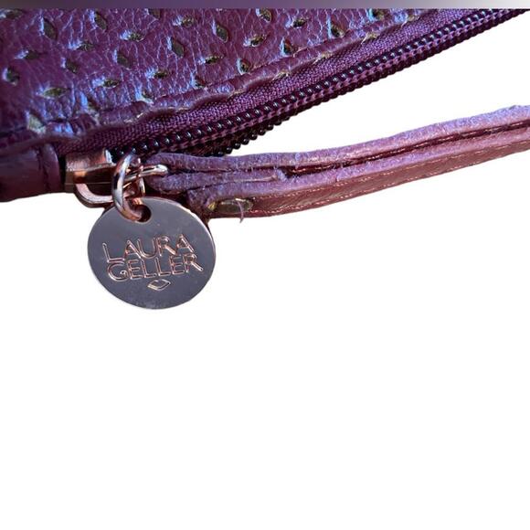 NWOT Laura Gellar Eyelet Clutch Bag with Wrist Strap - Picture 4 of 4